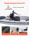 Kayak Seat 31mm Thick Padded Cushion Back Support Storage Bag