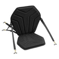 Kayak Seat, 1 Pack 31 mm Thick, Universal Paddle Board Seat with Back Support, Hexagonal Sit-on-Top Soft Padded Cushion with Storage Bag & Adjustable Straps for SUP, Fishing/Inflatable Kayak