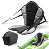 Kayak Seat, 1 Pack 31 mm Thick, Universal Paddle Board Seat with Back Support, Sit-on-Top Soft Padded Cushion with Storage Bag & Adjustable Straps for SUP, Fishing/Inflatable Kayak, Rowboat