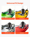 Kayak Seat 31mm Padded Back Support Adjustable Straps SUP Fishing