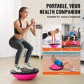 Exercise Ball 26in Half Trainer 1500lbs Capacity Pink Stability
