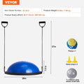Balance Ball 26 inch 1500lbs Stability Trainer Fitness Yoga Blue