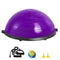 Half Exercise Ball Trainer, 23 inch Balance Ball Trainer, 660lbs Stability Ball, Yoga Ball with Resistance Bands & Foot Pump, Strength Fitness Ball for Home Gym, Full Body Workout, Purple