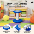 Kids Wobble Chair, Active Chair with Sponge Cushion, Wobble Stool Improves Focus, Posture and Calm Children, Ideal for Schools and Preschools, Age 3-7, Blue