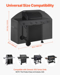 Giselle 63 inch BBQ Grill Cover Waterproof 600D Polyester Black