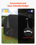 Giselle 63 inch BBQ Grill Cover Waterproof 600D Polyester Black