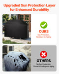Giselle 63 inch BBQ Grill Cover Waterproof 600D Polyester Black