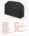 Giselle 63 inch BBQ Grill Cover Waterproof 600D Polyester Black