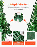 Artificial Grass Wall Panels 12PCS 20x20inch Boxwood Greenery
