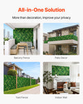 Artificial Grass Wall Panels 12PCS 20x20inch Boxwood Greenery