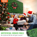 12PCS 10x10 Artificial Boxwood Panels UV Protected Hedge Wall Mat