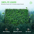 12PCS 10x10 Artificial Boxwood Panels UV Protected Hedge Wall Mat