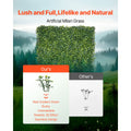 Artificial Grass Wall Panels, 40 x 120 inch, Milan Grass Greenery Boxwood Panel for Indoor Outdoor Green Decor & Ivy Fence Covering, Privacy Backdrop Wall Hedge Screen for Garden