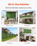 Artificial Grass Wall Panels 40x120inch Boxwood Hedge Privacy Screen