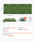 Artificial Grass Wall Panels 40x120inch Boxwood Hedge Privacy Screen