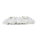 3D Flower Wall Panel, 24 PCS 15 x 15 inch, Artificial Floral Wall Background Mesh Backing Mat,Seamless Design&Easy Installation for Wedding Valentines Day Home Baby Party Backdrop Decor,White