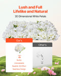 3D Flower Wall Panel 24pcs 15x15