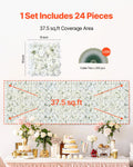 3D Flower Wall Panel 24pcs 15x15