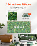 Artificial Grass Wall Panels 8pc 20x20 Boxwood Hedge Green Decor