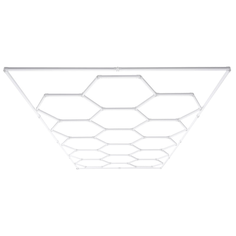 Hexagon LED Shop Ceiling Light 66300LM 15 Grid Honeycomb