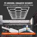 Hexagon LED Shop Ceiling Light 66300LM 15 Grid Honeycomb