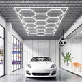 Hexagon LED Shop Ceiling Light 66300LM 15 Grid Honeycomb