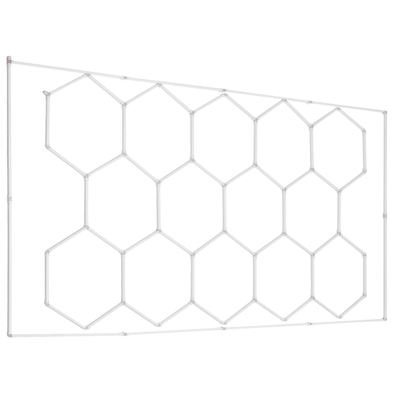 Hexagon LED Shop Light 86400LM 5 Grid Honeycomb Garage Ceiling