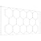 Hexagon LED Shop Light 86400LM 5 Grid Honeycomb Garage Ceiling