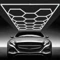 Hexagon LED Shop Light 86400LM 5 Grid Honeycomb Garage Ceiling