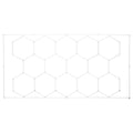 Hexagon LED Shop Light 86400LM 5 Grid Honeycomb Garage Ceiling
