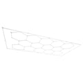 Hexagon LED Shop Light 86400LM 5 Grid Honeycomb Garage Ceiling