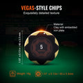 Poker Chip Set 300pc Clay Chips Cards Dice Carrying Case Texas Hold'em