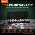 Poker Chip Set 500pc 14g Clay Chips Cards Dice Carrying Case