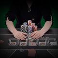 VEVOR Poker Chip Set 300pc 11.5g Casino Chips Cards Dice Aluminum Case