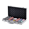 VEVOR Poker Chip Set 300pc 11.5g Casino Chips Cards Dice Aluminum Case