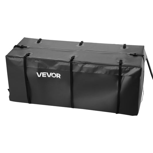Hitch Cargo Carrier Bag, Waterproof 840D PVC, 152 x 61 x 62 cm (20 Cubic Feet), Heavy Duty Cargo Bag for Truck Bed Storage with 6 Reinforced Straps, Suitable for Car SUV Vans Hitch Basket