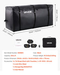 Hitch Cargo Carrier Bag 840D Waterproof 152x61x77.8cm 25 Cubic Feet