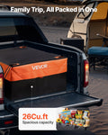 Truck Bed Cargo Bag Waterproof 840D PVC 130x102x55.5cm 26 Cu.ft