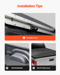 Overland Truck Bed Rack 125-172.5cm Adjustable Steel 408kg Load Tacoma