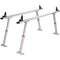 Truck Ladder Rack 363lbs Capacity Adjustable 19-34in Aluminum 8 C-clamps