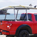 Truck Ladder Rack 363lbs Capacity Adjustable 19-34in Aluminum 8 C-clamps