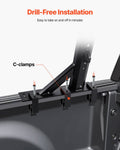Truck Ladder Rack 53.3-80cm Adjustable Aluminum Cargo Non-Drill