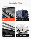 Truck Ladder Rack 53.3-80cm Adjustable Aluminum Cargo Non-Drill