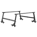 Truck Ladder Rack, 53.3-80.01 cm Height, Adjustable Non-Drilling Aluminum Cargo Rack with Sidebar, 362.9 kg Static Capacity, Ideal for Canoes, Surfboards, Ladders, Lumber, Tents & Large cargo