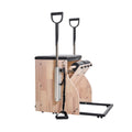 Pilates Chair, Split-Pedal Stability Combo Chairs with Handles, Rubber Wood Frame Yoga Fitness Trainer, Exercise Reformer, Pilates Resistance-Workout Equipment, for Home Gym Studio Workout