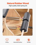 Pilates Chair Split-Pedal Stability Combo w/ Handles Rubber Wood