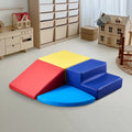 4pc Foam Climbing Toys Toddler 6m-3yr PU Leather Indoor Crawl Blocks