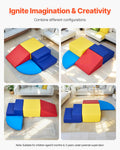 4pc Foam Climbing Toys Toddler 6m-3yr PU Leather Indoor Crawl Blocks