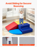 4pc Foam Climbing Toys Toddler 6m-3yr PU Leather Indoor Crawl Blocks