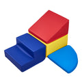 4pc Foam Climbing Toys Toddler 6m-3yr PU Leather Indoor Crawl Blocks